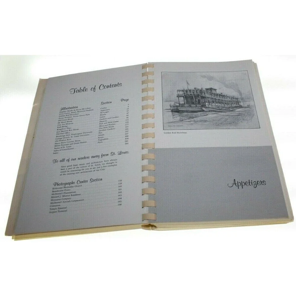 1964 The Saint Louis Vintage Cookbook Bicentennial Issue VGUC